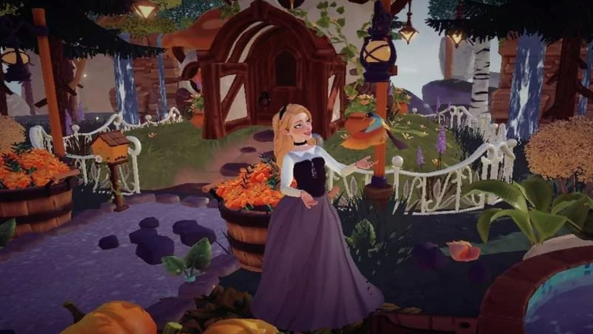Aurora Dress touch of magic design in Disney Dreamlight Valley