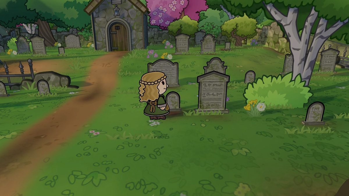 Visiting the Graveyard in Echoes of the Plum Grove