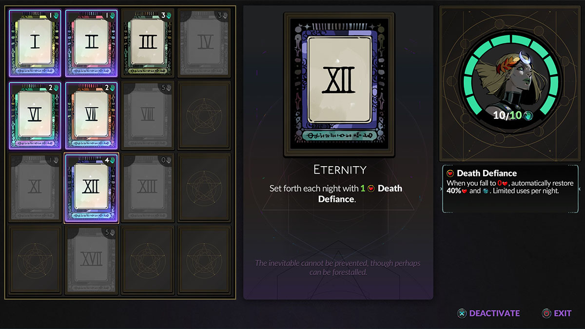 The Eternity Arcana Card in Hades 2