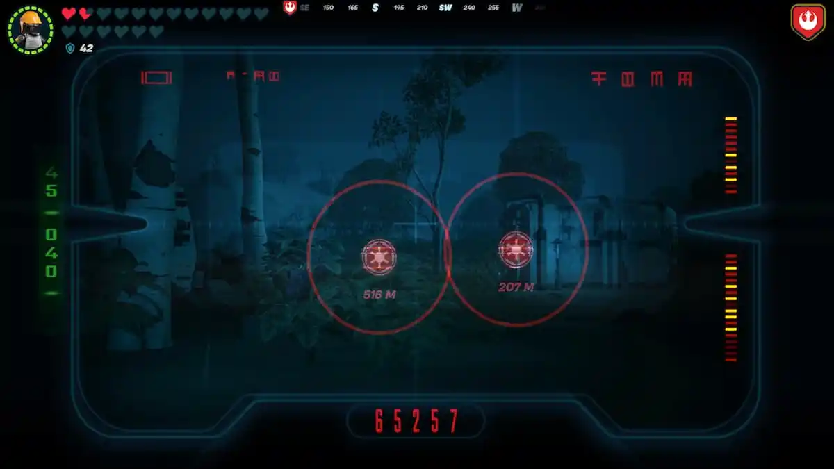 Looking through Macrobinoculars to find Empire Bunker locations