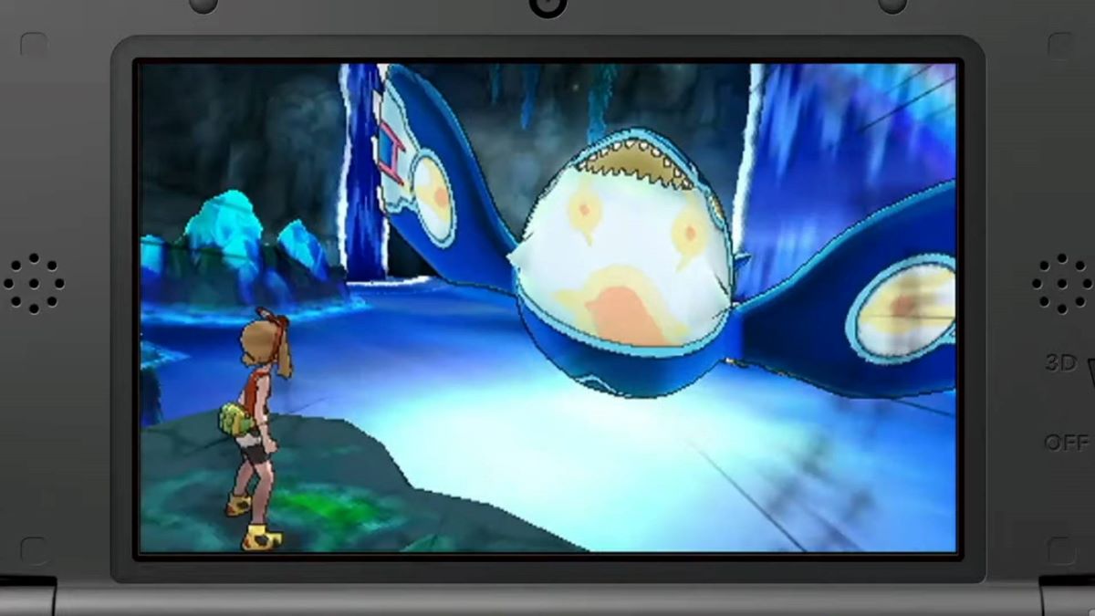 Der Spieler trifft in Pokémon ORAS auf Kyogre
