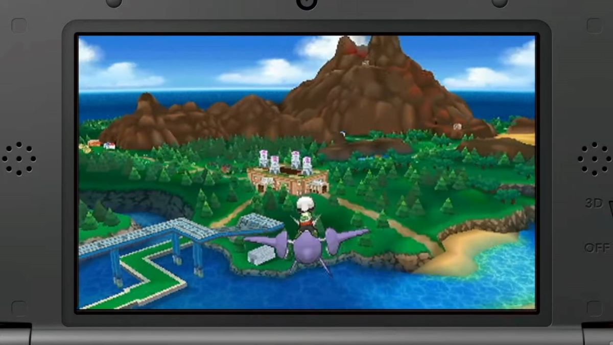 Spieler reitet Mega Latios in Pokémon ORAS