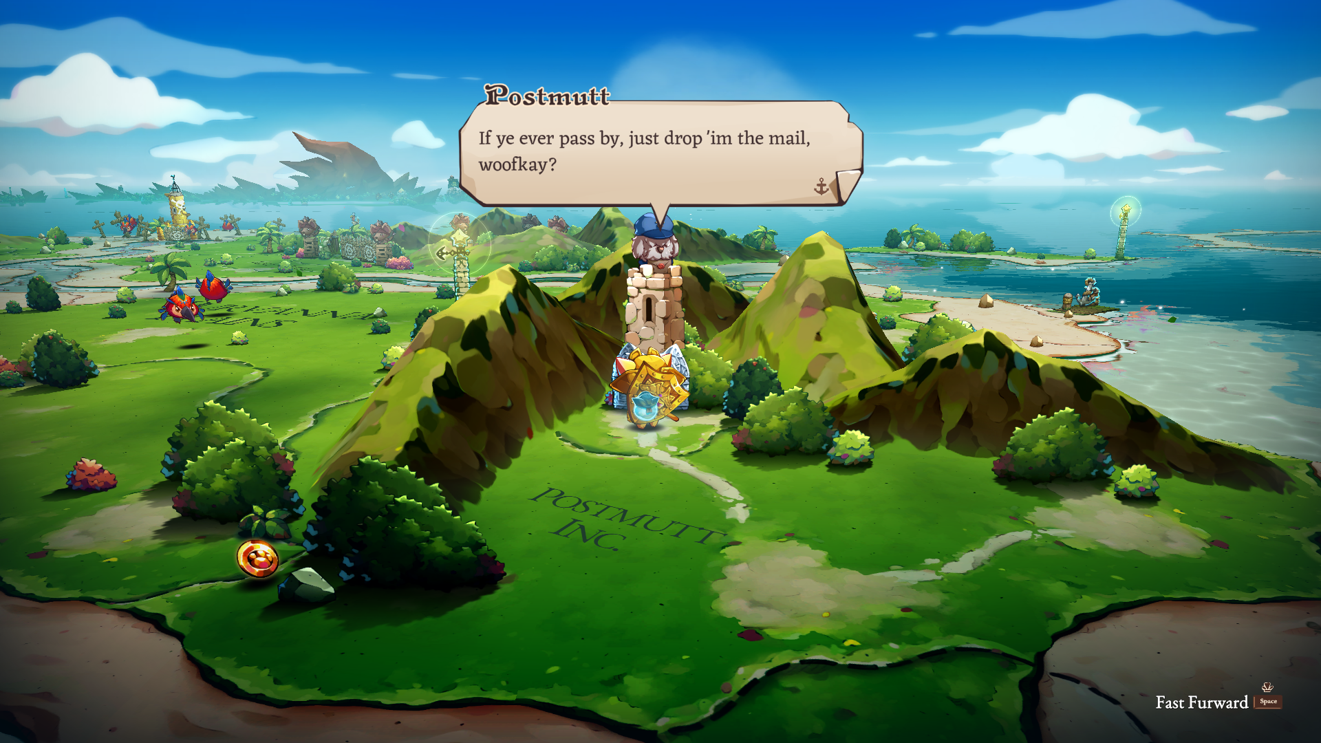 A dog called Postmutt tells the protagonist of Cat Quest 3
