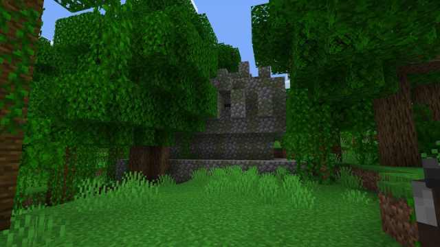 A Jungle Temple inside a Minecraft Jungle