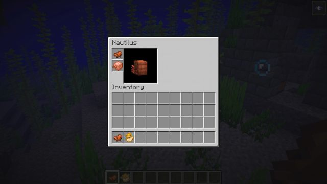 Equipping Nautilus Armor on a Nautilus in Minecraft