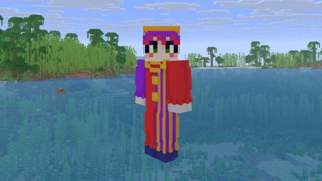A Minecraft skin featuring the character Hugh Morris from Tomodachi Life: Living the Dream