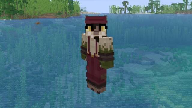 A Minecraft skin of Ivy from Deadlock