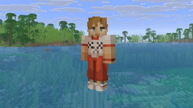 A Minecraft skin of Ryland Grace from Project Hell Mary designed by SpindlyJane