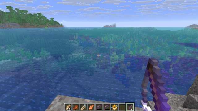 Fishing for pufferfish in Minecraft