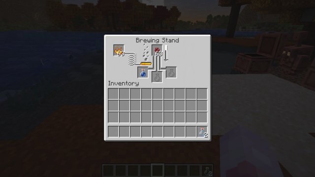 The recipe for a Minecraft Awkward Potion