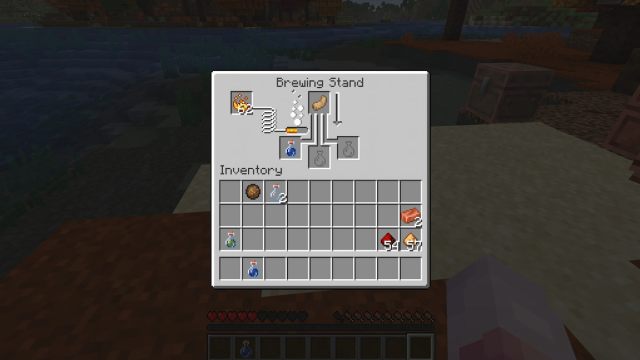 Crafting a Potion of Leaping in Minecraft