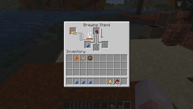 Crafting a Potion of Poison in Minecraft