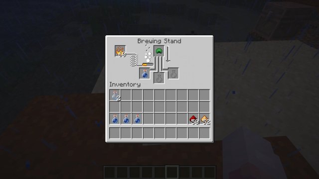 Making the Potion of the Turtle Master in Minecraft