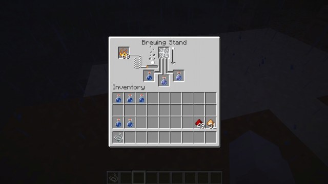 Making a Potion of Weaving in Minecraft