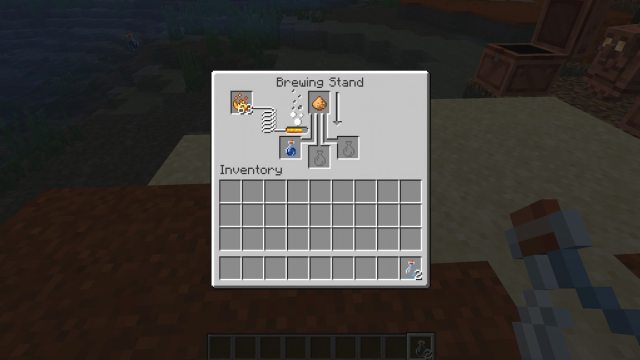 The Thick Potion's brewing recipe in Minecraft