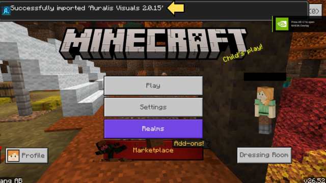 Importing a mod into Minecraft Bedrock Edition