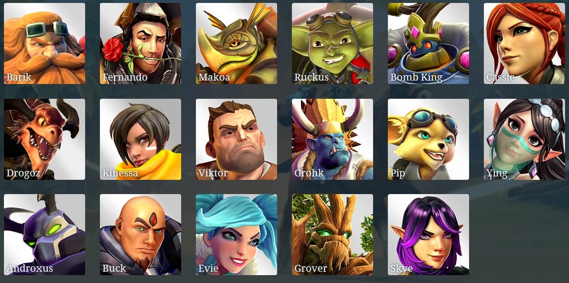 Paladins champions of the realm heroes
