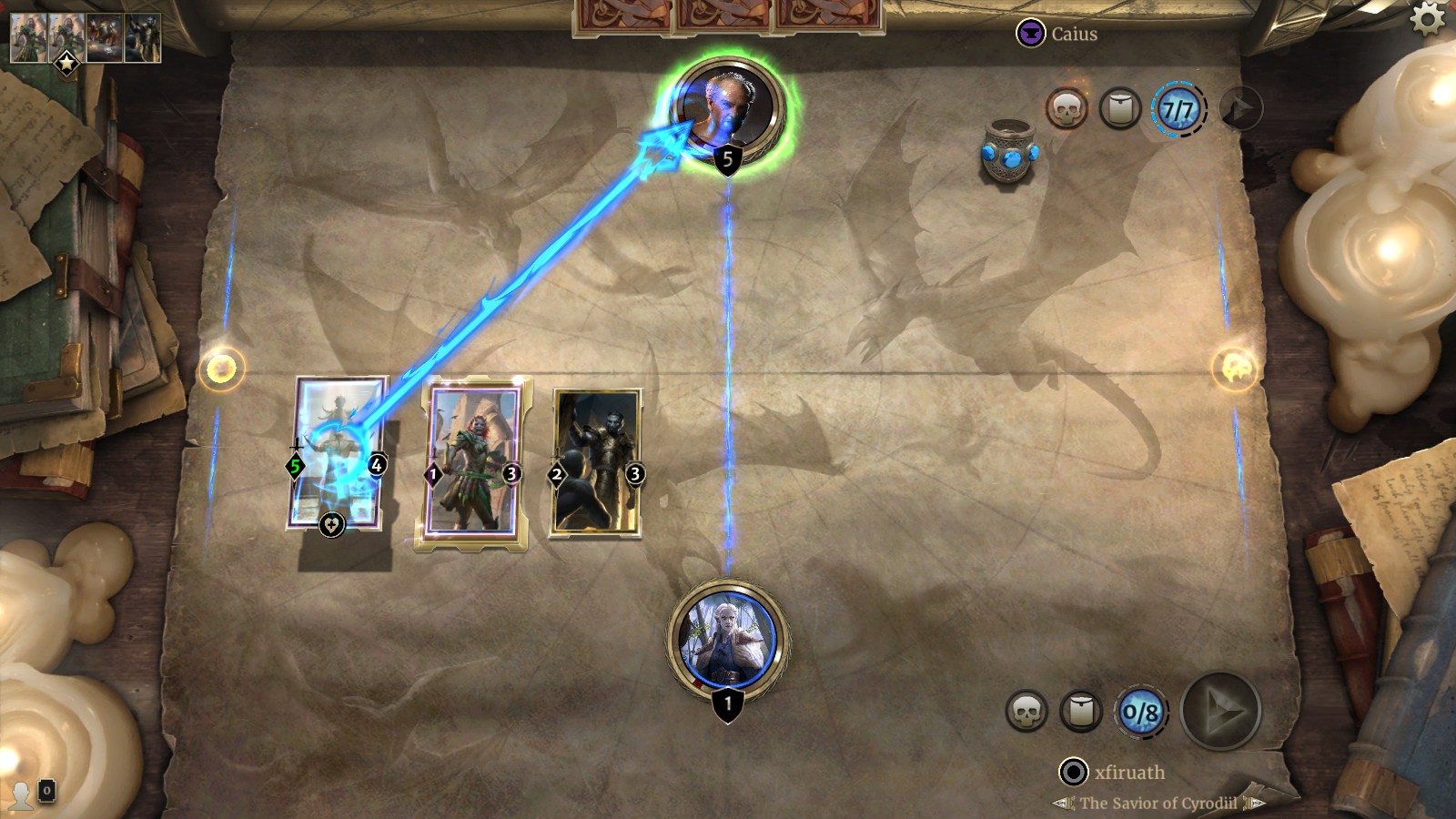 Tribunal Initiation Puzzle in Houses of Morrowind, the new expansion for Elder Scrolls Legends