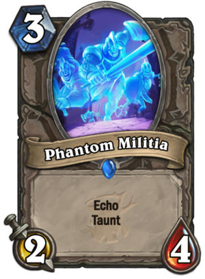 Phatom Militia card in Hearthstone The Witchwood expansion