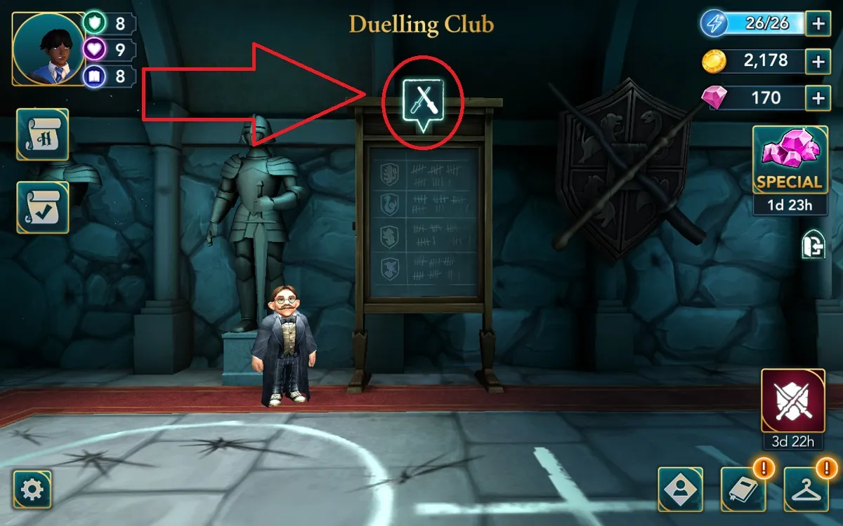 10. Blue Hair Duelling Club Event in Hogwarts Mystery - wide 6