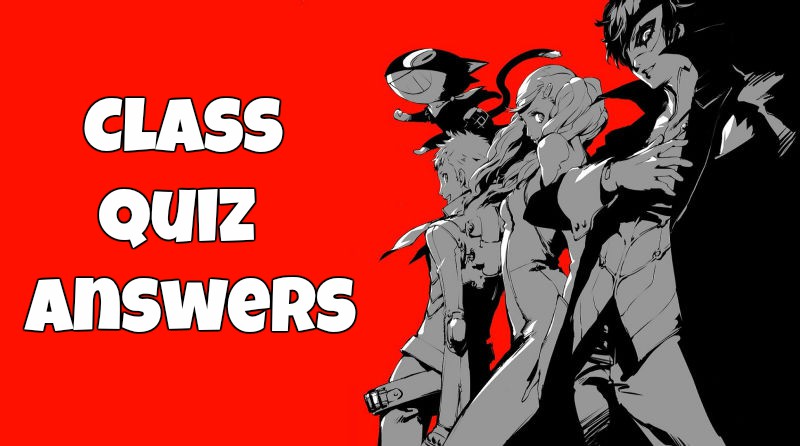School Test and Quiz Answers - Persona 5 Guide - IGN