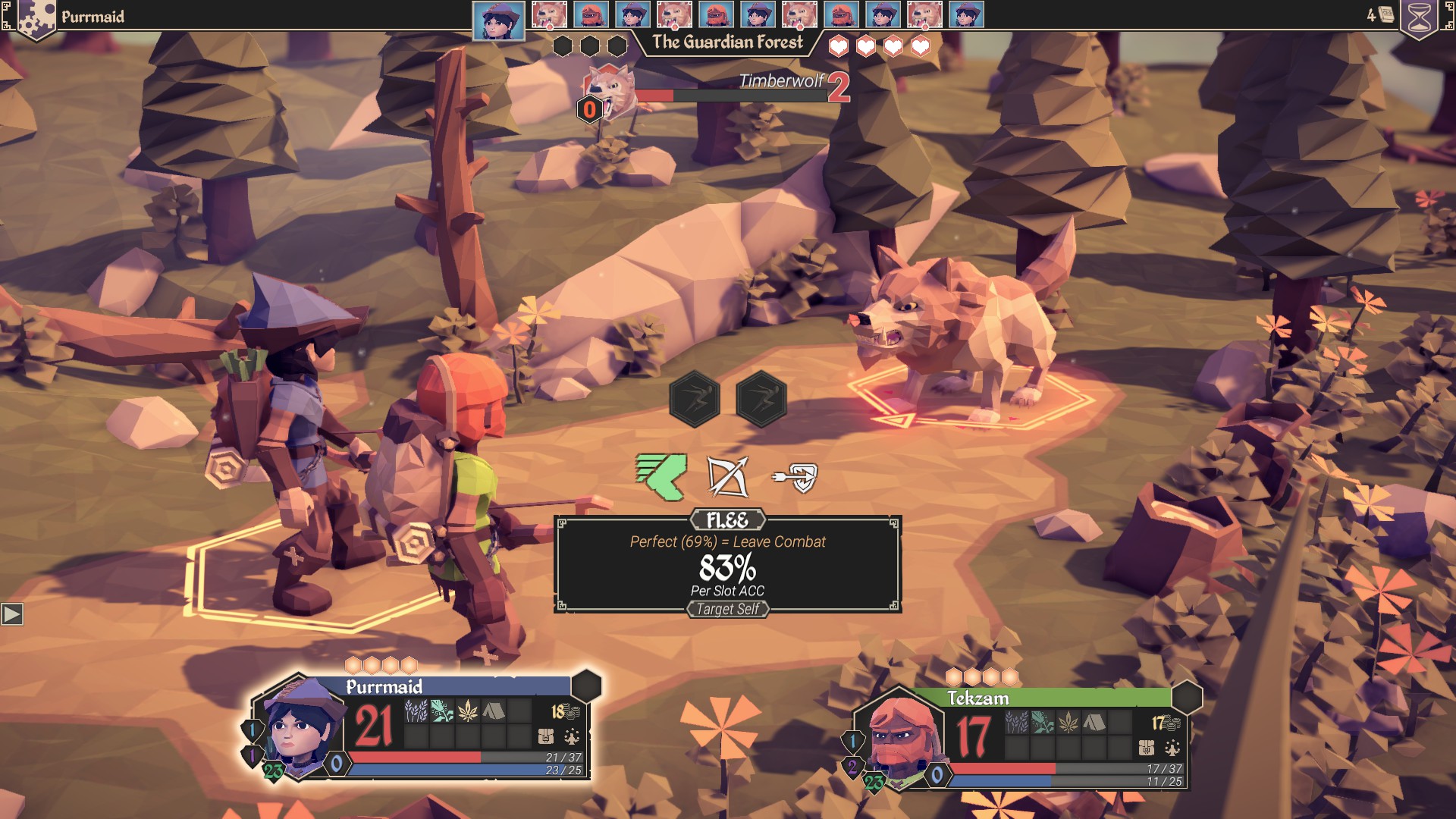 For the King's distinct polygonal visuals are exemplified in a screen shot from battle
