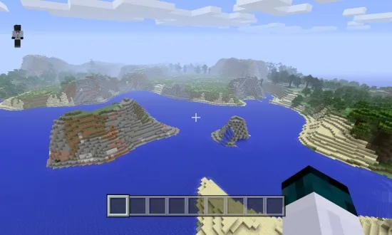 Minecraft Xbox One seed with beach biome and islands