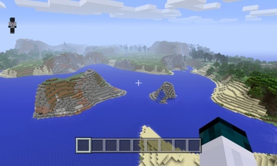 Minecraft Xbox One seed with beach biome and islands