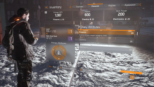 Tom Clancy's The Division character attributes