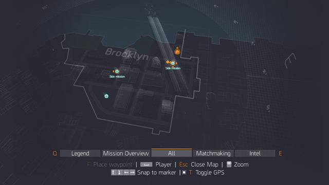 Tom Clancy's The Division map navigation