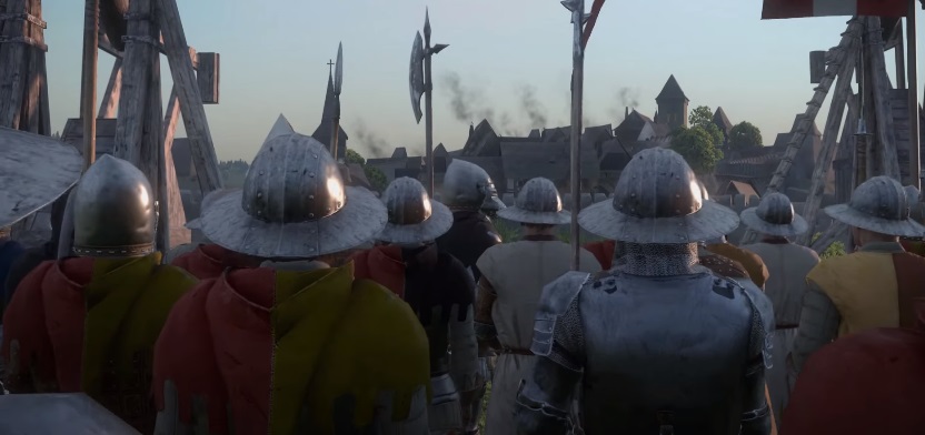 Soldiers depicted with polearms in Kingdom Come: Deliverance 