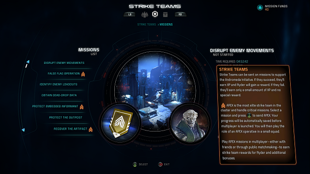 mass effect andromeda multiplayer apex missions