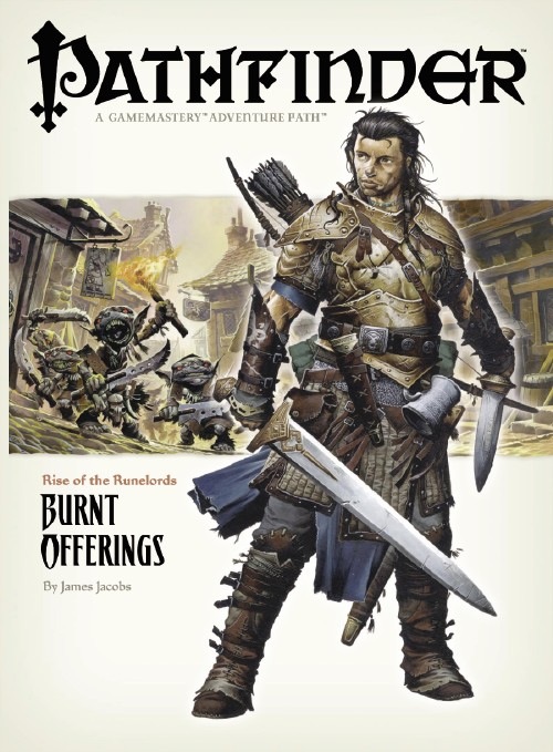 Valeros on the cover of the Pathfinder book