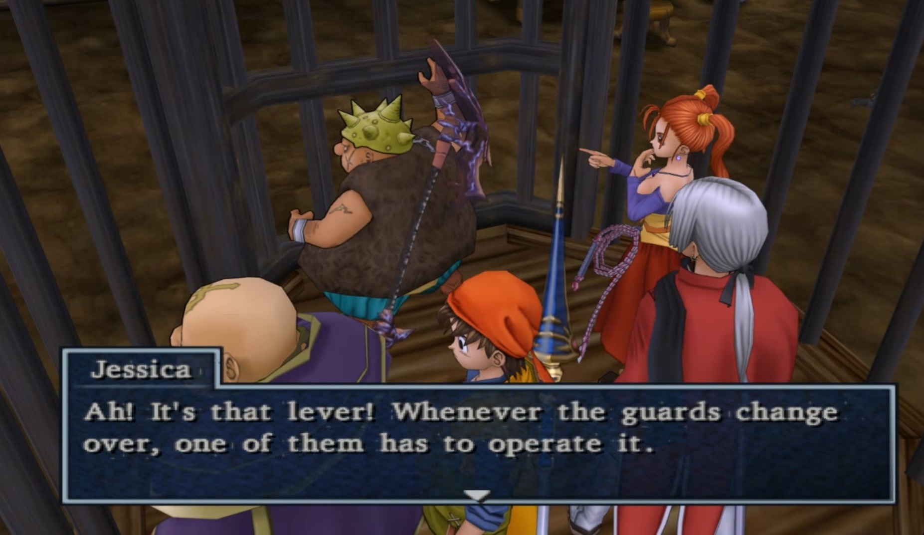DQ8 Jessica Jail Cell