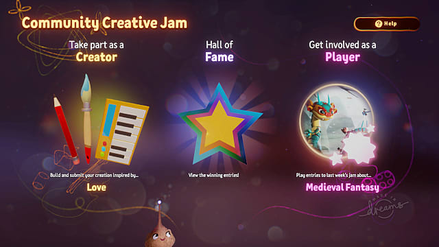 Community Jams provide great opportunities for getting experience in Dreams. 