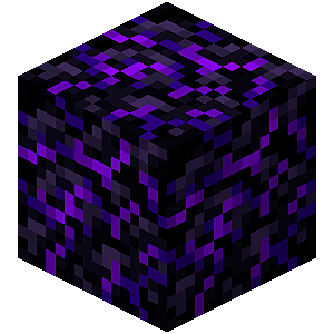 Crying Obsidian block in Minecraft. 