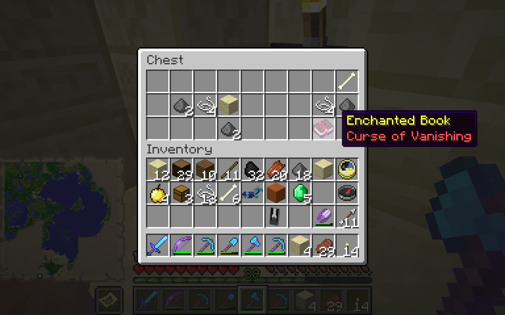 Minecraft Guide: What Do the Curse of Vanishing and the Curse of Binding Do? – GameSkinny