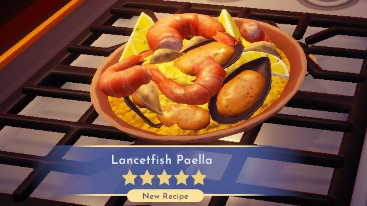 Disney Dreamlight Valley How to Make Lancetfish Paella GameSkinny