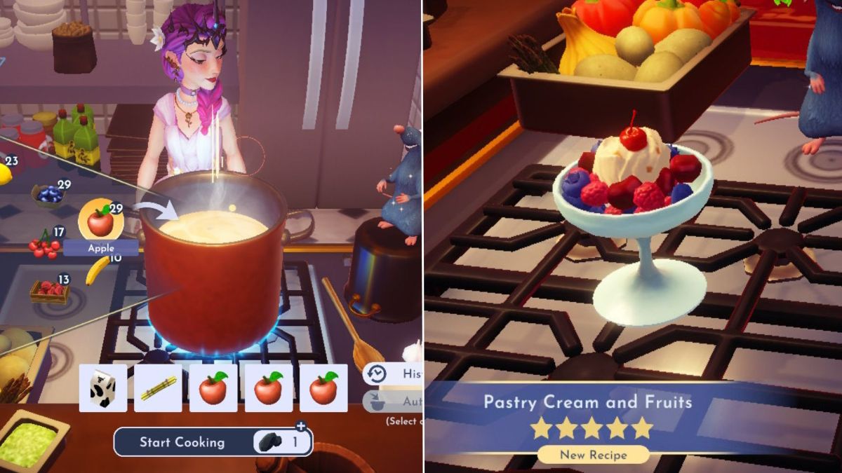 Disney Dreamlight Valley How to Make Pastry Cream and Fruits GameSkinny