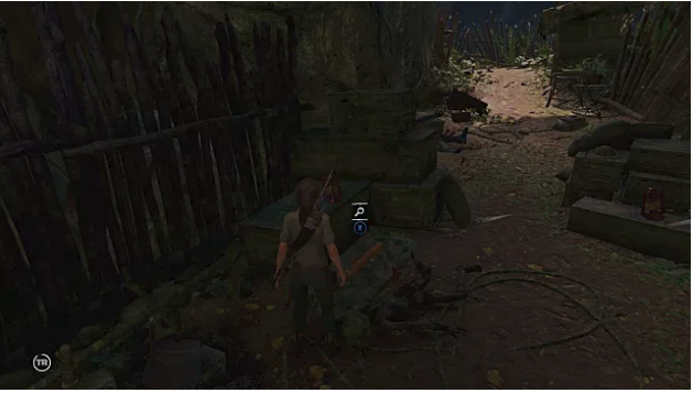 Lara finds the fourth document near a dead body on the ground