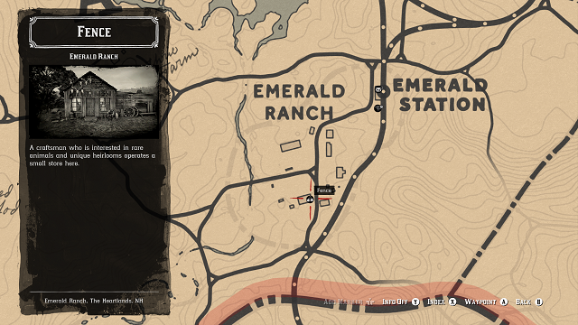 red dead redemption 2 emerald ranch fence location
