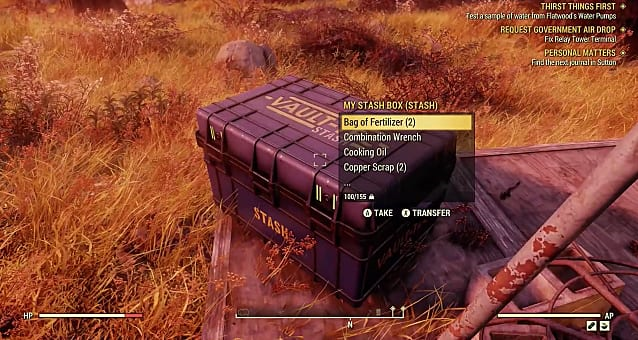Looting in Fallout 76