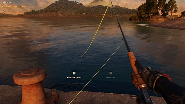 Fishing in Far Cry 6.