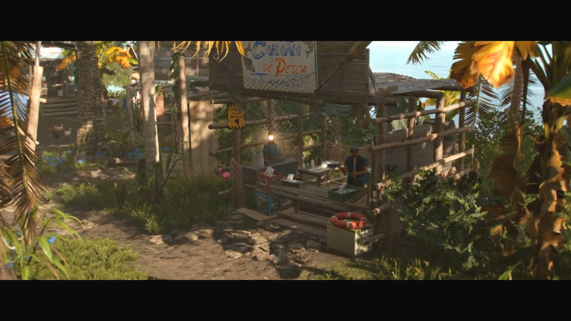 Far Cry 6 fishing hut.