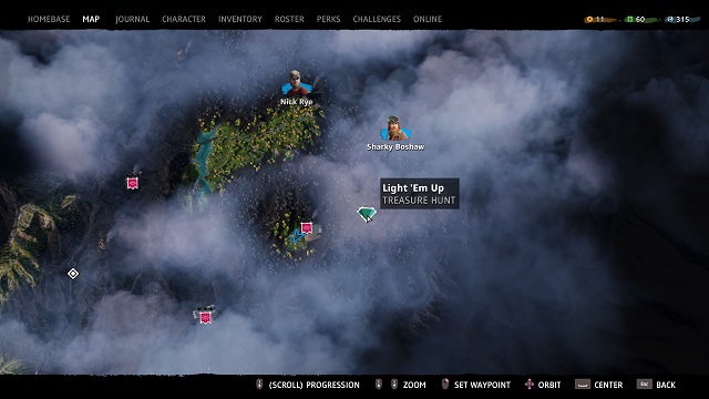 Map showing Light em Up Treasure Hunt Location