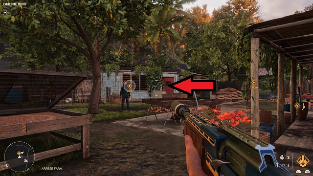 Screenshot of El Gallo Magnifico's in-game location.
