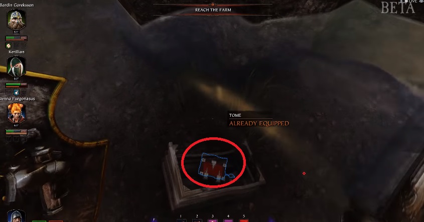 Finding the third tome in a box for the against the grain objective
