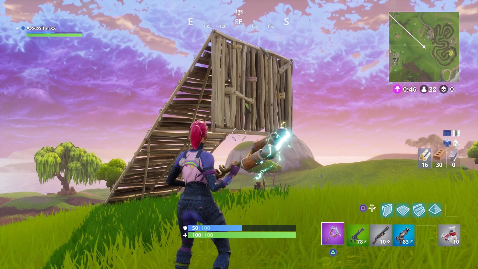 Build stairs and walls to give yourself an advantage in combat in Fortnite