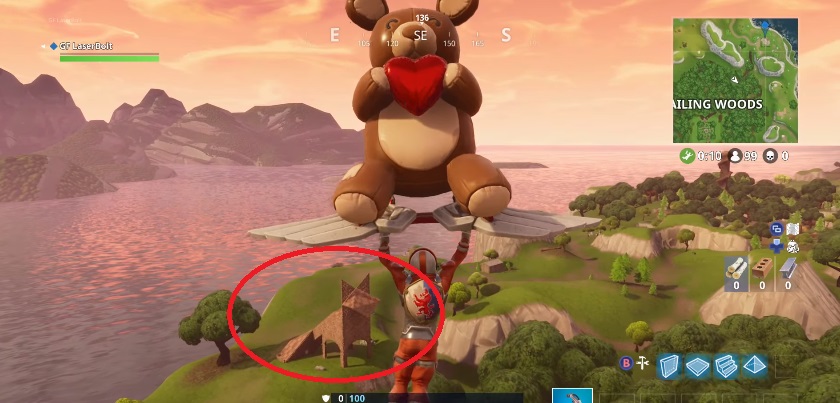 Where is the fox in Fortnite, you ask? Why, iust head to the east of Wailing Woods