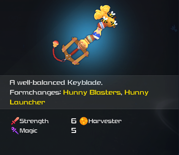 kh3 hunny spout keyblade